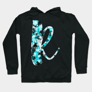 Paint Splash Letter R Hoodie